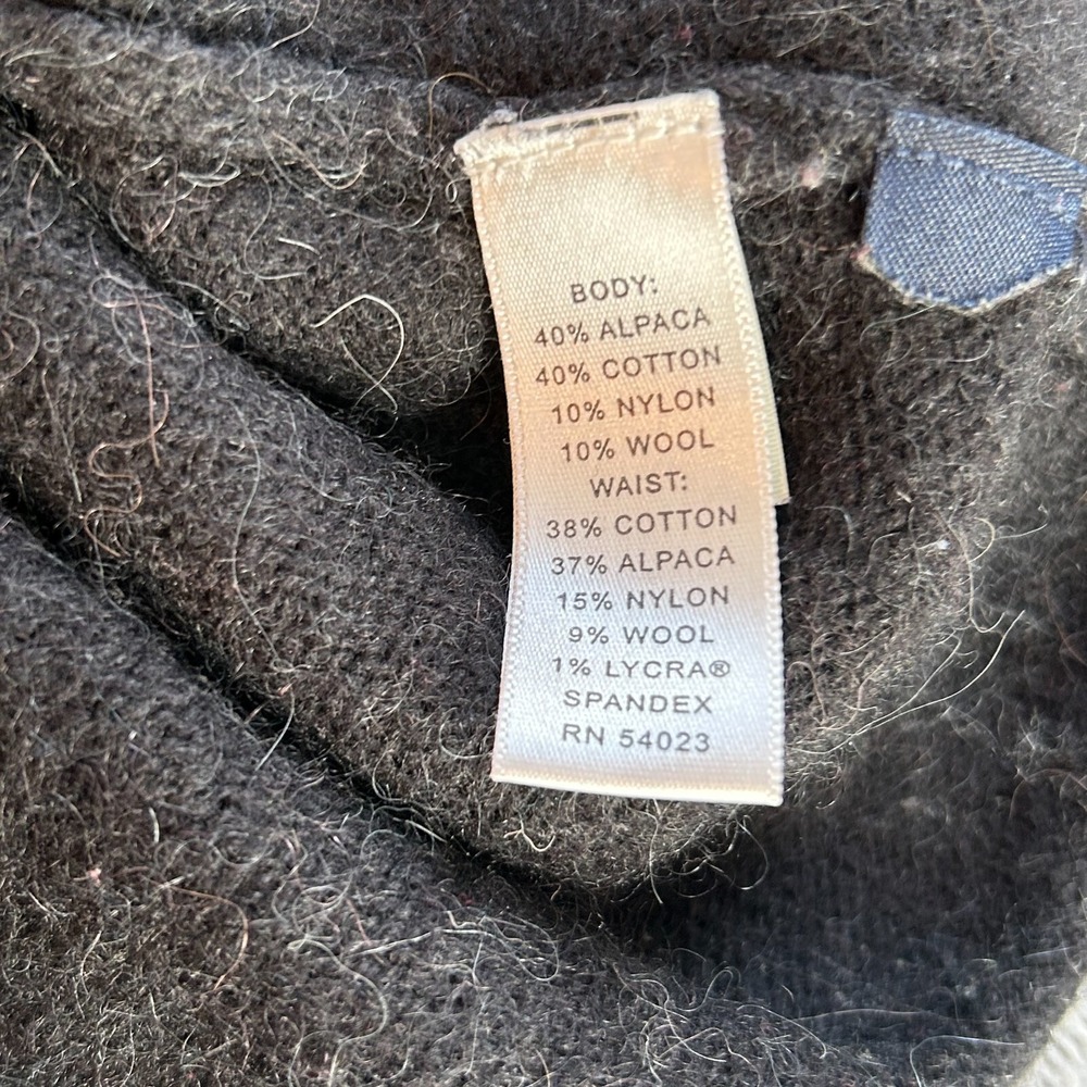 Banana Republic Womens Jacket Small Gray Alpaca Wool Blend Preppy Coat Y2K 17099 - Picture 7 of 9